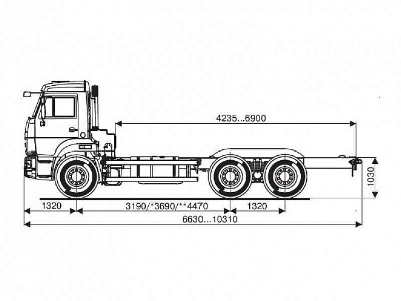 65115-3094-50 Шасси КамАЗ