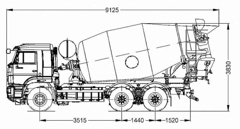 КАМАЗ 5814Z8 Автобетоносмеситель